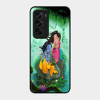 Divine Harmony Radha Krishna Glass Phone Case For Oppo Reno 12 Pro 5G