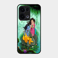 Divine Harmony Radha Krishna Glass Phone Case For Oppo Reno 13 5G