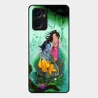 Divine Harmony Radha Krishna Glass Phone Case For Oppo Reno 7 5G