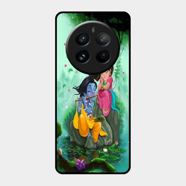 Divine Harmony Radha Krishna Glass Phone Case For Realme 12 Pro 5G