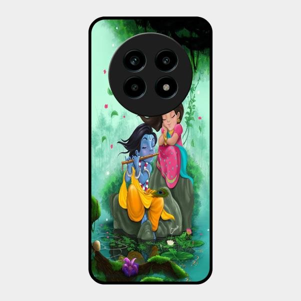 Divine Harmony Radha Krishna Glass Phone Case For Realme 13 Pro Plus 5G
