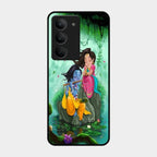 Divine Harmony Radha Krishna Glass Phone Case For Realme 14X 5G