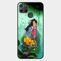 Divine Harmony Radha Krishna Glass Phone Case For Realme C21Y