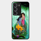 Divine Harmony Radha Krishna Glass Phone Case For Realme P3 Lite 5G