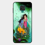 Divine Harmony Radha Krishna Glass Phone Case For Redmi Note 10 Lite