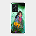 Divine Harmony Radha Krishna Glass Phone Case For Redmi Note 12 4G