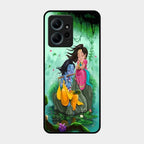 Divine Harmony Radha Krishna Glass Phone Case For Redmi Note 12 4G