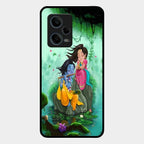 Divine Harmony Radha Krishna Glass Phone Case For Redmi Note 12 Pro 5G
