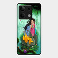 Divine Harmony Radha Krishna Glass Phone Case For Redmi Note 13 5G