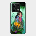 Divine Harmony Radha Krishna Glass Phone Case For Redmi Note 13 5G
