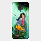 Divine Harmony Radha Krishna Glass Phone Case For Redmi Note 9 Pro