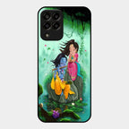 Divine Harmony Radha Krishna Glass Phone Case For Samsung Galaxy M33 5G