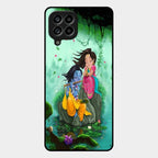 Divine Harmony Radha Krishna Glass Phone Case For Samsung Galaxy M53 5G