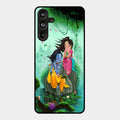 Divine Harmony Radha Krishna Glass Phone Case For Samsung Galaxy M55 5G