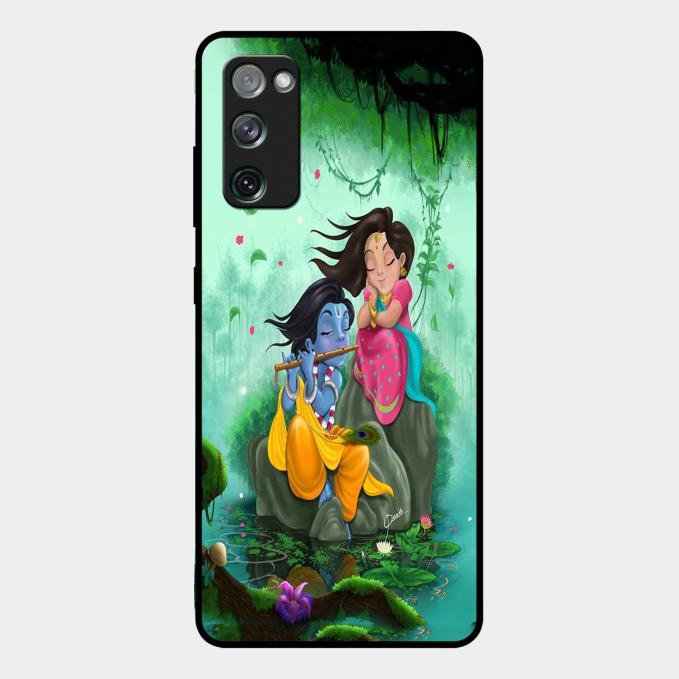 Divine Harmony Radha Krishna Glass Phone Case For Samsung Galaxy S20 Fe 5G