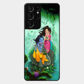 Divine Harmony Radha Krishna Glass Phone Case For Samsung Galaxy S21 Ultra