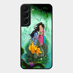 Divine Harmony Radha Krishna Glass Phone Case For Samsung Galaxy S22 5G