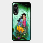 Divine Harmony Radha Krishna Glass Phone Case For Samsung Galaxy S25 Edge 5G