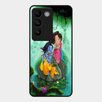 Divine Harmony Radha Krishna Glass Phone Case For Vivo T3 5G