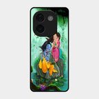 Divine Harmony Radha Krishna Glass Phone Case For Vivo T3 Pro 5G