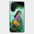 Divine Harmony Radha Krishna Glass Phone Case For Vivo T4 Pro 5G