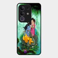 Divine Harmony Radha Krishna Glass Phone Case For Vivo T4X 5G
