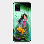 Divine Harmony Radha Krishna Glass Phone Case For Vivo V20