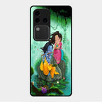 Divine Harmony Radha Krishna Glass Phone Case For Vivo V30 Pro 5G