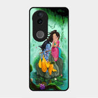 Divine Harmony Radha Krishna Glass Phone Case For Vivo V50E 5G
