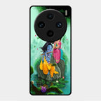 Divine Harmony Radha Krishna Glass Phone Case For Vivo X100 Pro 5G