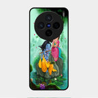 Divine Harmony Radha Krishna Glass Phone Case For Vivo X200 5G