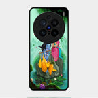 Divine Harmony Radha Krishna Glass Phone Case For Vivo X200 Pro 5G