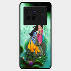 Divine Harmony Radha Krishna Glass Phone Case For Vivo X80 5G