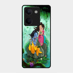 Divine Harmony Radha Krishna Glass Phone Case For Vivo Y200 Pro 5G