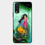 Divine Harmony Radha Krishna Glass Phone Case For Vivo Y20T
