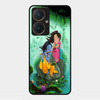Divine Harmony Radha Krishna Glass Phone Case For Vivo Y27