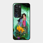 Divine Harmony Radha Krishna Glass Phone Case For Vivo Y29 5G
