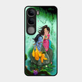 Divine Harmony Radha Krishna Glass Phone Case For Vivo Y300 5G