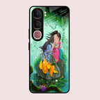 Divine Harmony Radha Krishna Glass Phone Case For Vivo Y31 5G
