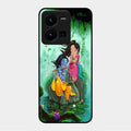 Divine Harmony Radha Krishna Glass Phone Case For Vivo Y35