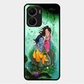 Divine Harmony Radha Krishna Glass Phone Case For Vivo Y56 5G