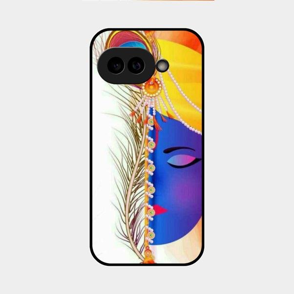 Divine Krishna Silhouette Phone Case For Google Pixel 9A 5G
