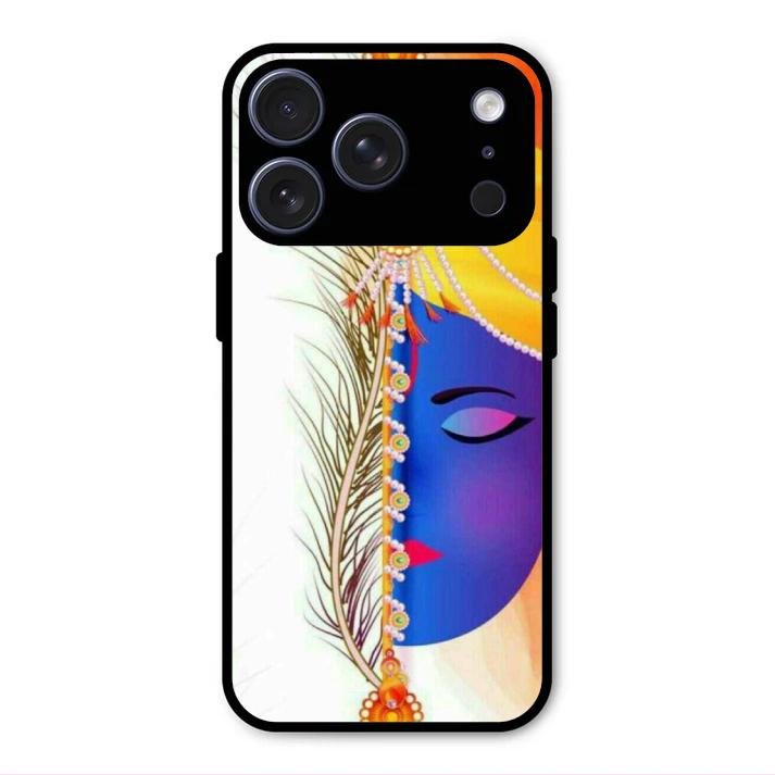 Divine Krishna Silhouette Phone Case For iPhone 17 Pro Max