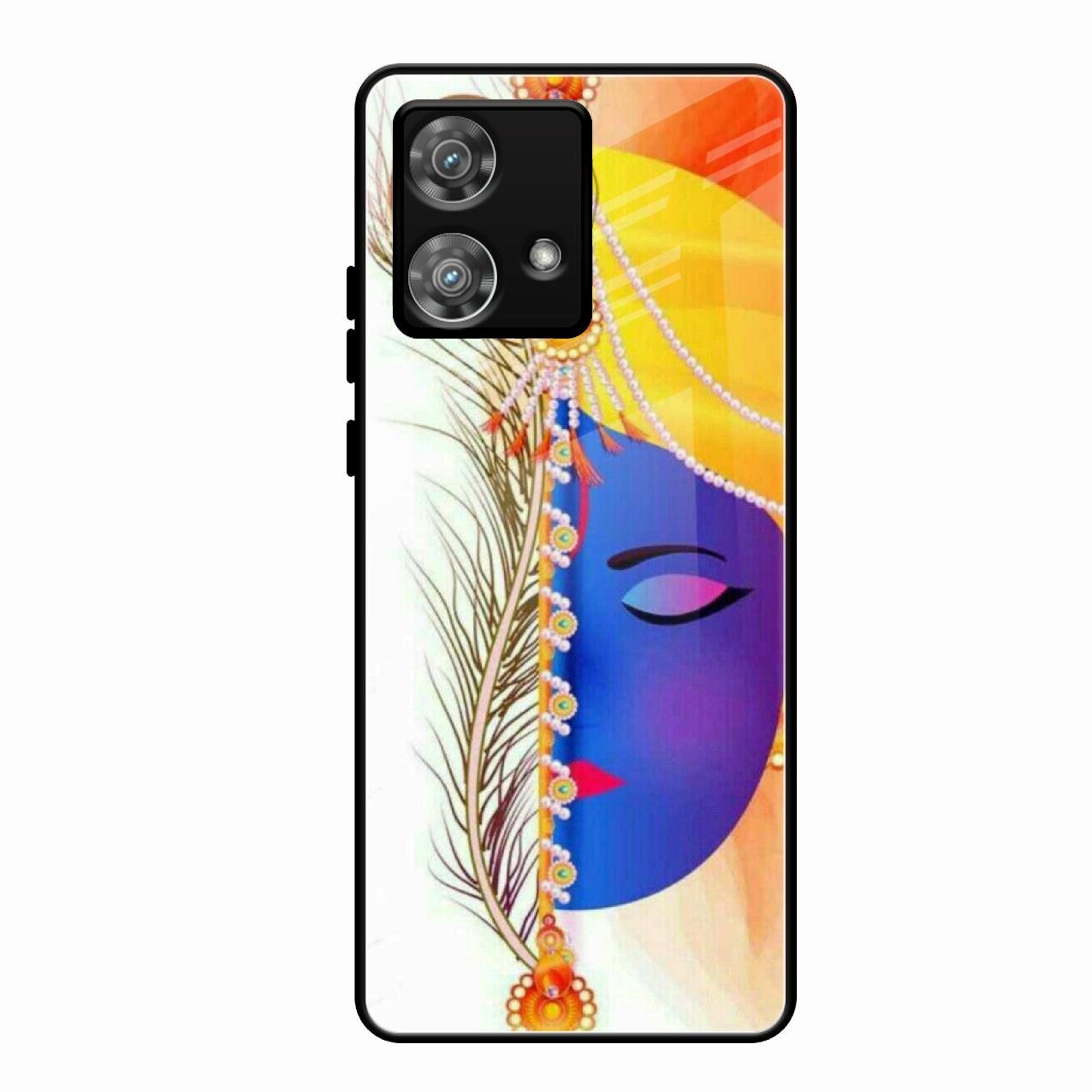Divine Krishna Silhouette Phone Case For Motorola Edge 40 5G
