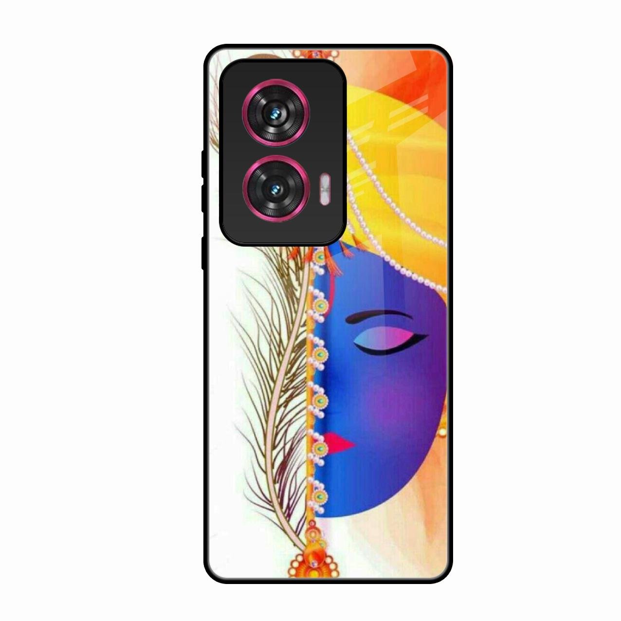 Divine Krishna Silhouette Phone Case For Motorola Edge 50 Fusion 5G