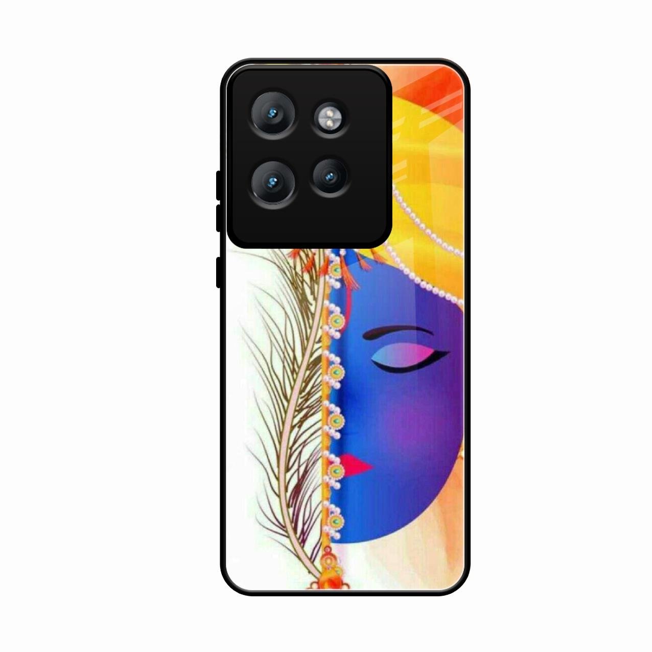 Divine Krishna Silhouette Phone Case For Motorola Edge 50
