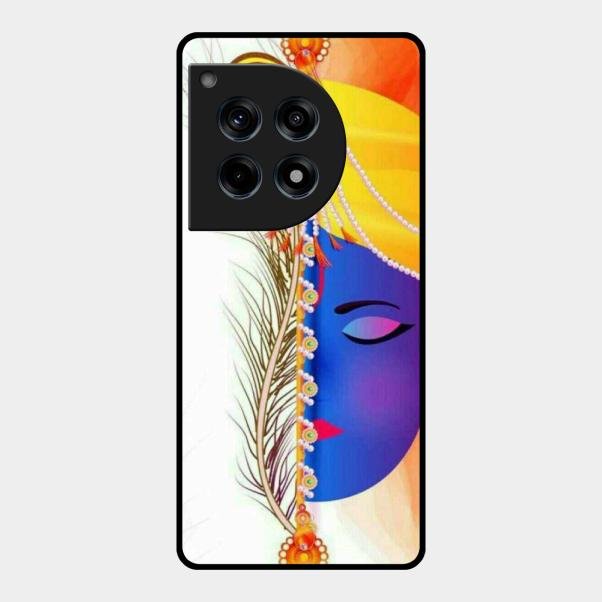 Divine Krishna Silhouette Phone Case For Oneplus 12R 5G