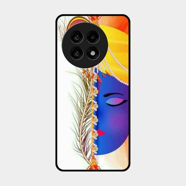 Divine Krishna Silhouette Phone Case For Oneplus 13R 5G