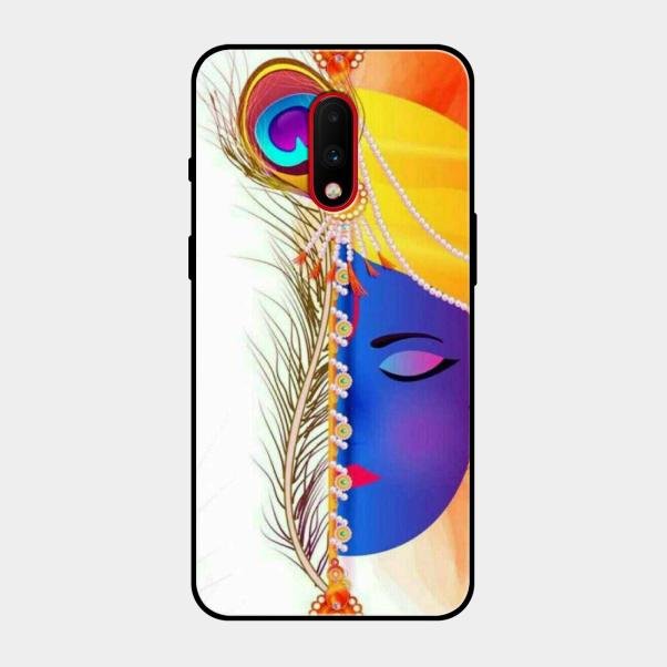 Divine Krishna Silhouette Phone Case For Oneplus 7