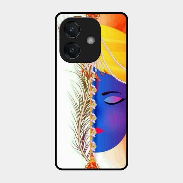 Divine Krishna Silhouette Phone Case For Oppo A3X 5G
